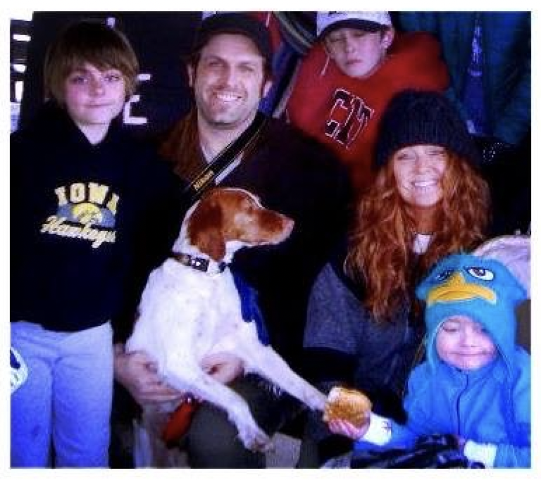 Dashiell Codd family with dog