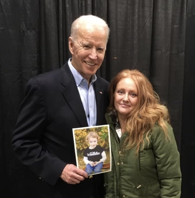 Pam Codd with President Biden